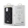 Guess Quilted Puffed Metal Logo Back Cover Hülle für Apple iPhone 15 - Schwarz 5