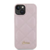 Guess Quilted Puffed Metal Logo Back Cover Hülle für Apple iPhone 15 - Rosa 1