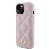 Guess Quilted Puffed Metal Logo Back Cover Hülle für Apple iPhone 15 - Rosa 2