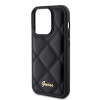 Guess Quilted Puffed Metal Logo Back Cover Hülle für Apple iPhone 15 Pro Max - Schwarz 4