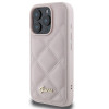 Guess Quilted Puffed Metal Logo Back Cover Hülle für Apple iPhone 16 Pro Max - Rosa 3