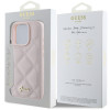 Guess Quilted Puffed Metal Logo Back Cover Hülle für Apple iPhone 16 Pro - Rosa 6