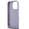 Guess Quilted Puffed Metal Logo Back Cover Hülle für Apple iPhone 16 Pro - Lila 5