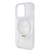 Guess Ring Stand Script Glitter Back Cover Hülle mit MagSafe für Apple iPhone 15 Pro - Transparent 4