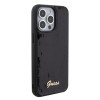 Guess Sequin Script Metal Back Cover Hülle für Apple iPhone 15 Pro Max - Schwarz 3