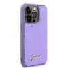 Guess Sequin Script Metal Back Cover Hülle für Apple iPhone 15 Pro Max - Lila 2