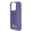 Guess Sequin Script Metal Back Cover Hülle für Apple iPhone 15 Pro - Lila 3