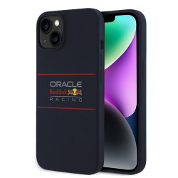 Red Bull Racing Silikon Oversize Horizontal Logo Back Cover Hülle mit MagSafe für Apple iPhone 14 - Dunkelblau