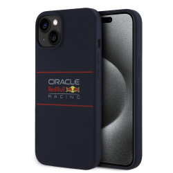 Red Bull Racing Silikon Oversize Horizontal Logo Back Cover Hülle mit MagSafe für Apple iPhone 15 - Dunkelblau