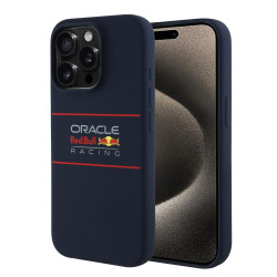 Red Bull Racing Silikon Oversize Horizontal Logo Back Cover Hülle mit MagSafe für Apple iPhone 15 Pro Max - Dunkelblau
