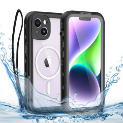 Shellbox Wasserdichte IP68 Hülle mit MagSafe für Apple iPhone 14 Plus - Schwarz