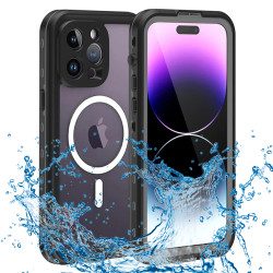 Shellbox Wasserdichte IP68 Hülle mit MagSafe für Apple iPhone 14 Pro Max - Schwarz