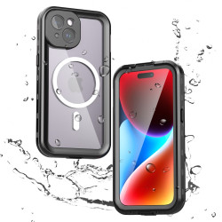 Shellbox Wasserdichte IP68 Hülle mit MagSafe für Apple iPhone 15 - Schwarz
