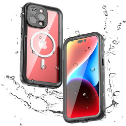 Shellbox Wasserdichte IP68 Hülle mit MagSafe für Apple iPhone 15 Pro Max - Schwarz