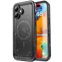Shellbox Wasserdichte IP68 Hülle mit MagSafe für Apple iPhone 16 Plus - Schwarz