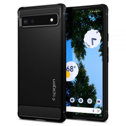 Spigen Rugged Armor Back Cover Hülle für Google Pixel 6a - Schwarz