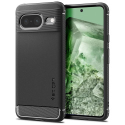 Spigen Rugged Armor Back Cover Hülle für Google Pixel 8 - Schwarz