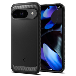 Spigen Rugged Armor Back Cover Hülle für Google Pixel 9 / 9 Pro - Schwarz
