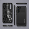 Spigen Rugged Armor Back Cover Hülle für Samsung Galaxy S21 FE - Schwarz 6