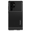Spigen Rugged Armor Back Cover Hülle für Samsung Galaxy S22 Ultra - Schwarz 1