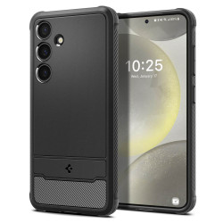 Spigen Rugged Armor Back Cover Hülle für Samsung Galaxy S24 FE - Mattschwarz