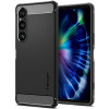 Spigen Rugged Armor Back Cover Hülle für Sony Xperia 1 VI - Schwarz 0