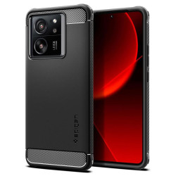 Spigen Rugged Armor Back Cover Hülle für Xiaomi 13T/13T Pro - Schwarz