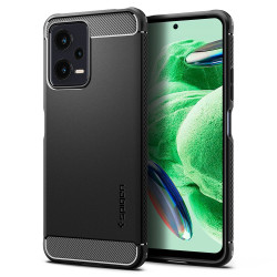 Spigen Rugged Armor Back Cover Hülle für Xiaomi Poco X5 / Redmi Note 12 5G - Schwarz