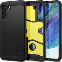Spigen Tough Armor Back Cover Hülle für Samsung Galaxy S21 FE - Schwarz