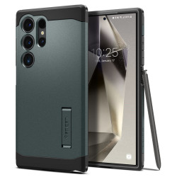 Spigen Tough Armor Back Cover Hülle für Samsung Galaxy S24 Ultra - Dunkelgrün
