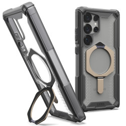 UAG Plasma XTE Kickstand Back Cover Hülle mit MagSafe für Samsung Galaxy S25 Ultra - Titan/Schwarz