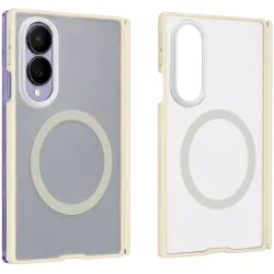 Blueo Skin Friendly Frosted Anti-Drop MagSafe Back Cover Hülle für Samsung Galaxy Z Fold 8 - Hellgrau
