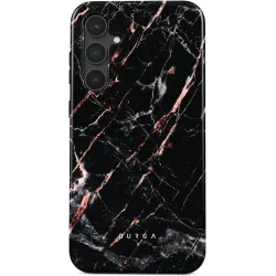 Burga Tough Back Cover Hülle für Samsung Galaxy S23 FE - Rose Gold Marble