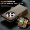 CASEME Litchi Texture Book Wallet Klapphülle für Xiaomi Redmi 14C / Xiaomi Poco C75 - Braun 8