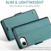 CASEME Litchi Texture Book Wallet Klapphülle für Apple iPhone 17e/16e - Grün 11