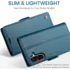 CASEME Litchi Texture Book Wallet Klapphülle für Samsung Galaxy A36 - Blau 12
