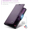 CASEME Litchi Texture Book Wallet Klapphülle für Samsung Galaxy A36 - Lila 10