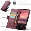 CASEME Litchi Texture Book Wallet Klapphülle für Samsung Galaxy A36 - Rot 5