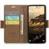 CASEME Litchi Texture Book Wallet Klapphülle für Samsung Galaxy S25 - Braun 6