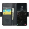 CASEME Litchi Texture Book Wallet Klapphülle für Samsung Galaxy S25 - Schwarz 6