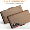 CASEME Litchi Texture Book Wallet Klapphülle für Samsung Galaxy S25 Plus - Braun 10