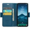 CASEME Litchi Texture Book Wallet Klapphülle für Samsung Galaxy S25 Ultra - Blau 6
