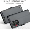 CASEME Litchi Texture Book Wallet Klapphülle für Oppo Reno13 - Schwarz 3