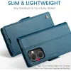 CASEME Litchi Texture Book Wallet Klapphülle für Oppo Reno13 F 4G/5G / Reno13 FS 5G - Blau 3
