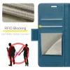 CASEME Litchi Texture Book Wallet Klapphülle für Oppo Reno13 Pro - Blau 3