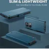 CASEME Litchi Texture Book Wallet Klapphülle für Oppo Reno13 Pro - Blau 8