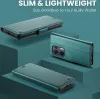 CASEME Litchi Texture Book Wallet Klapphülle für Oppo Reno13 Pro - Grün 8