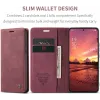 CASEME Retro Texture Book Wallet Klapphülle für OnePlus 13 - Bordeaux 8