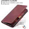 CASEME Retro Texture Book Wallet Klapphülle für OnePlus 13 - Bordeaux 12
