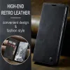 CASEME Retro Texture Book Wallet Klapphülle für OnePlus 13 - Schwarz 4
